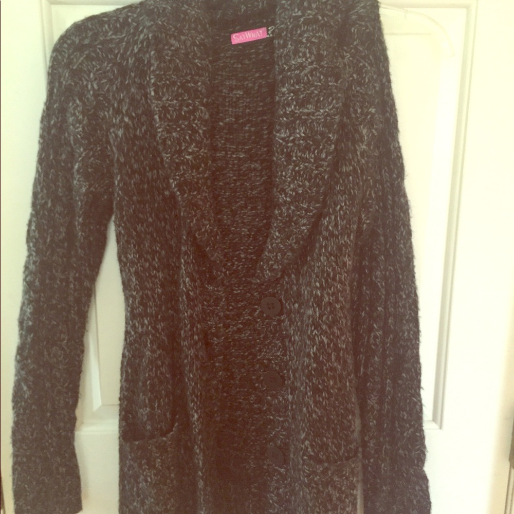 Charcoal cardigan